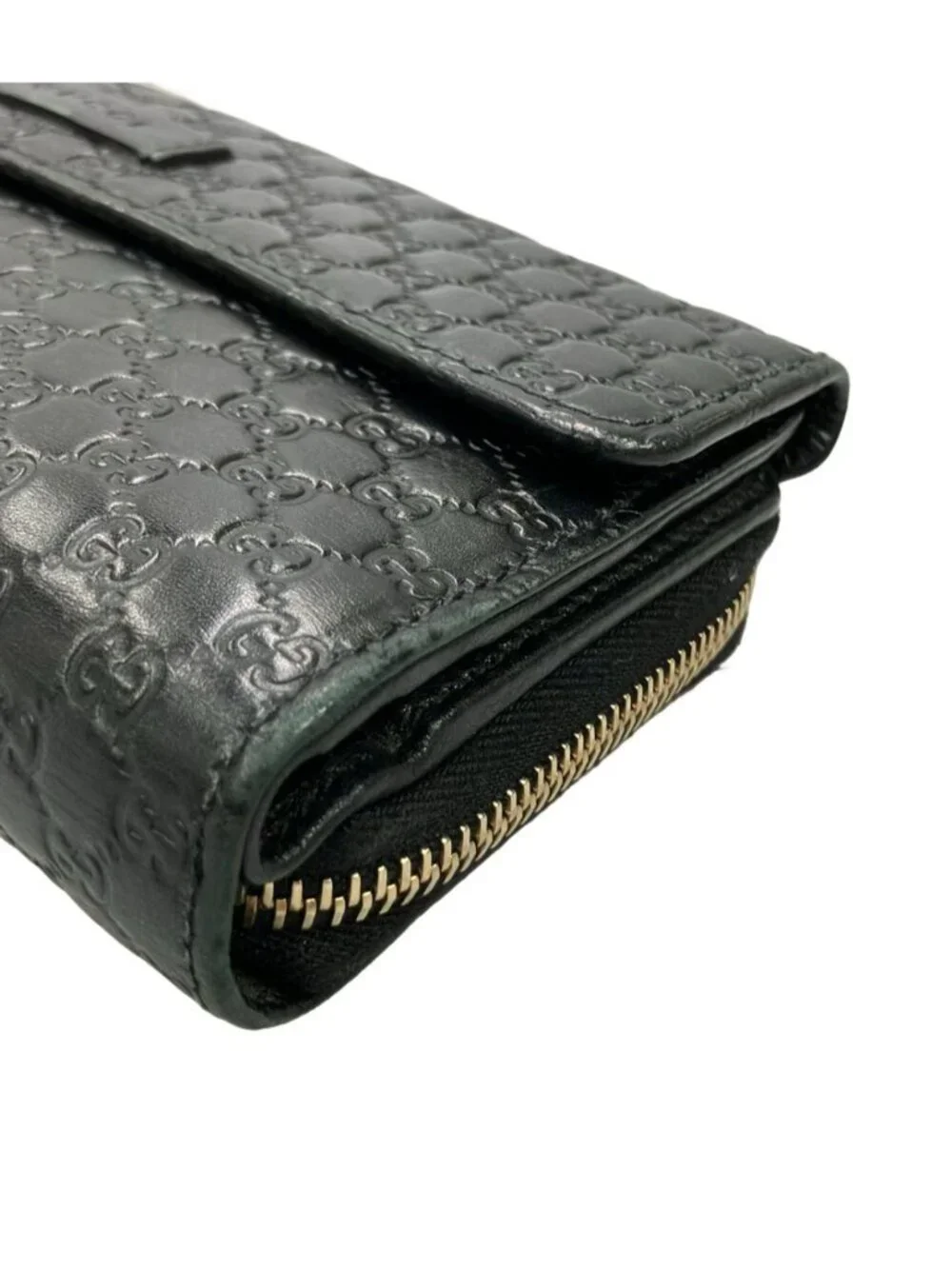 Gucci Zip Around Bifold Wallet Microguccissima